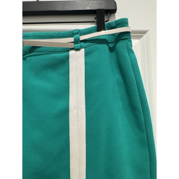 COM' ELLE Paris Women Skirt Size 3 Green - Picture 4 of 7